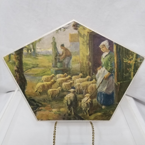 Vintage Original Print Boxed Set Swiss Handkerchiefs Lace Floral Embroidered - Picture 6 of 13